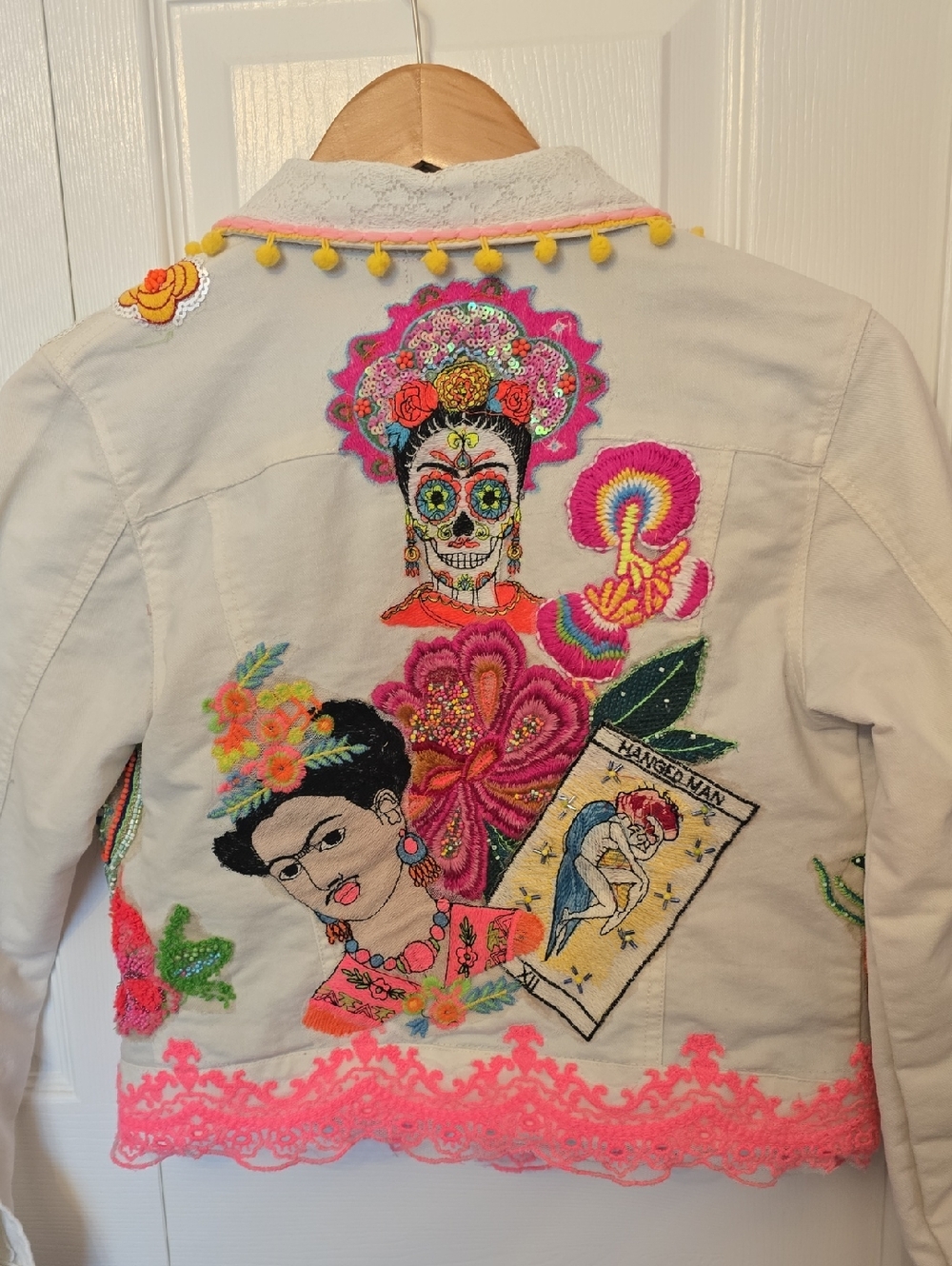 Frida Kahlo / Día de Muertos Embellished Jacket - Picture 3 of 7